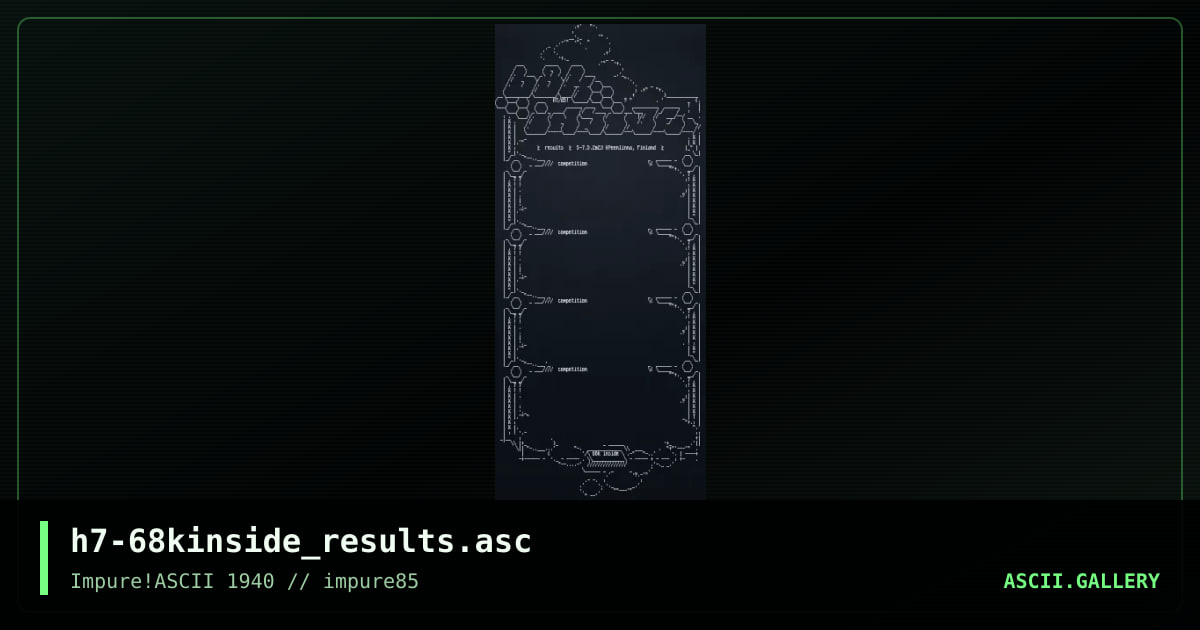 h7-68kinside_results.asc, by h7, 2023