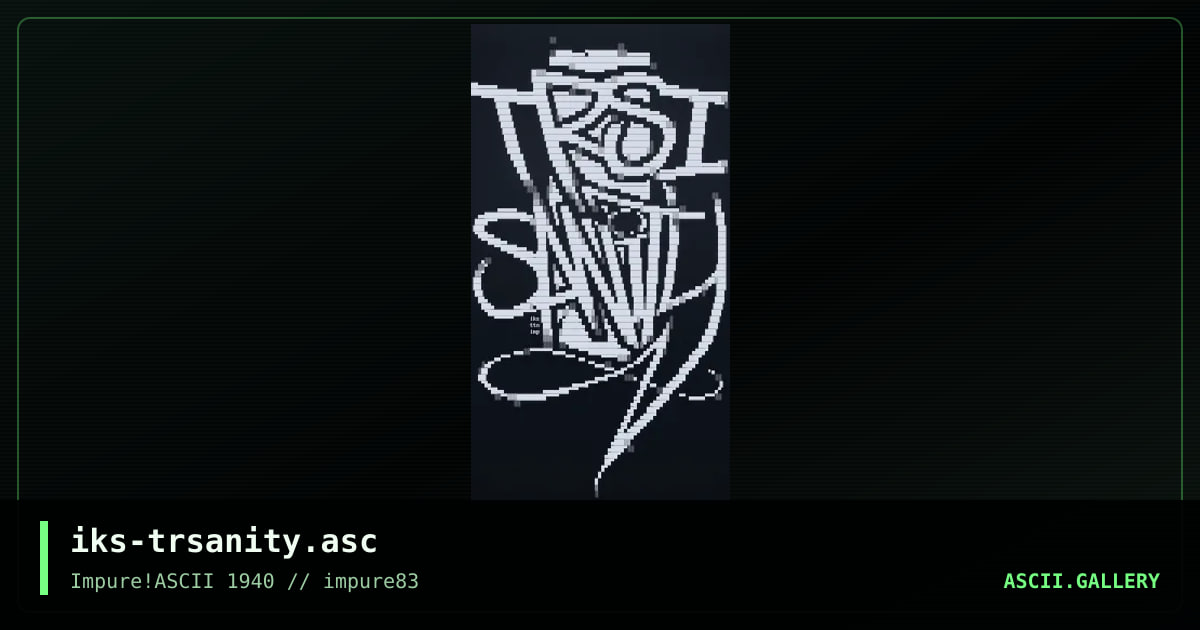 iks-trsanity.asc, by iks, 2022