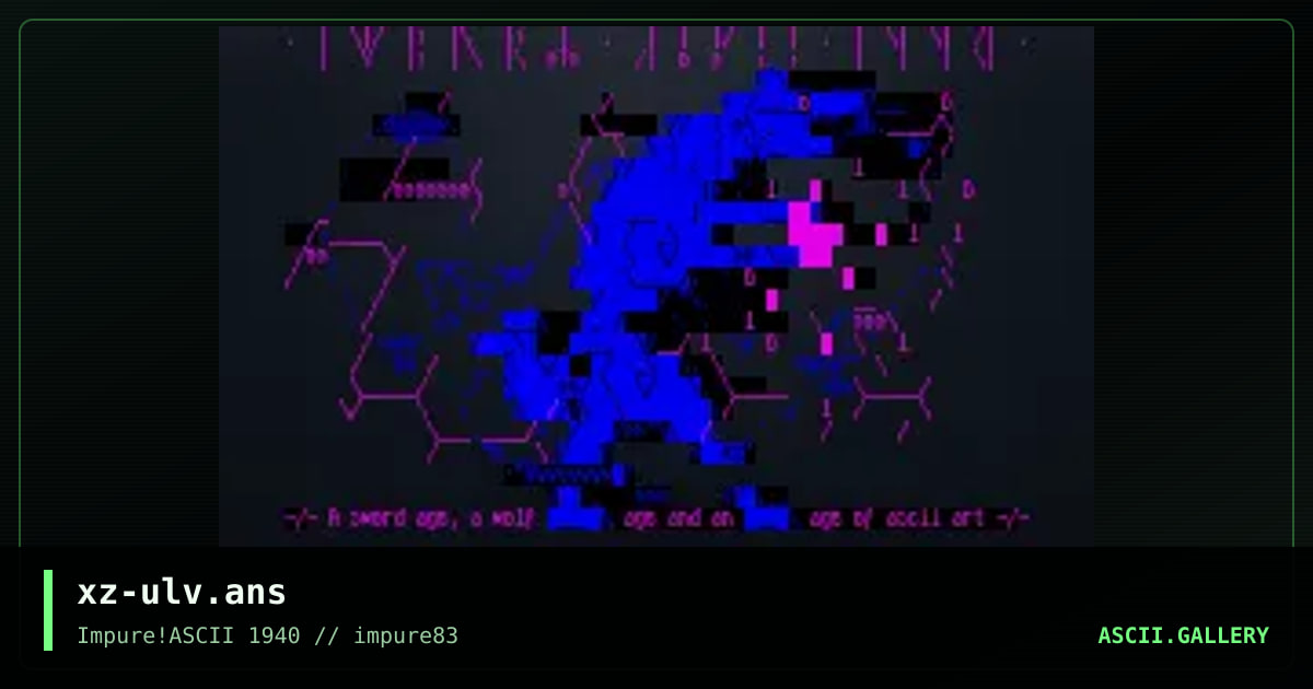 xz-ulv.ans, by hellbeard, 2022