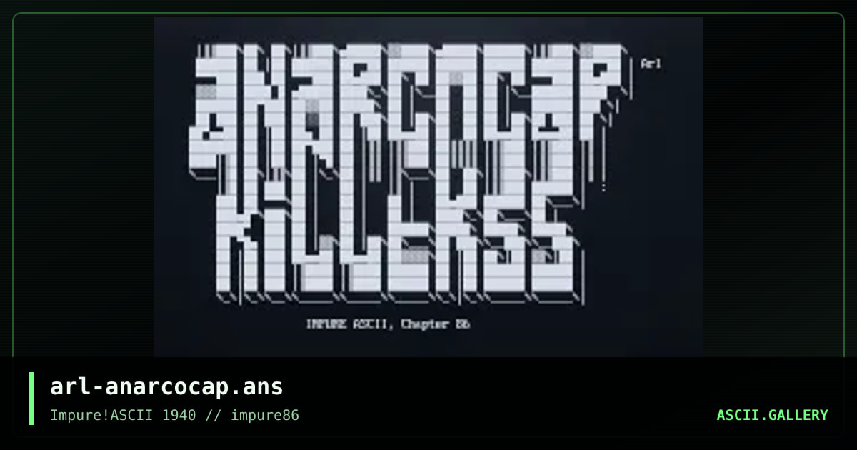 Anarcocap killerss, by arlequin, 2024