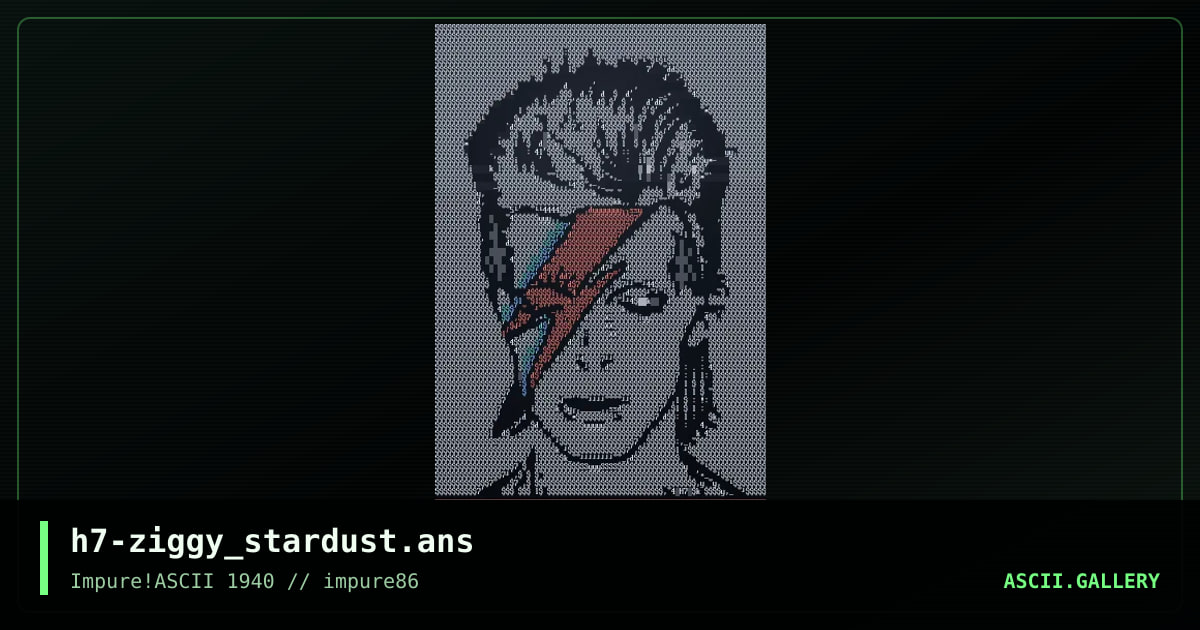 h7-ziggy_stardust.ans, by h7, 2024