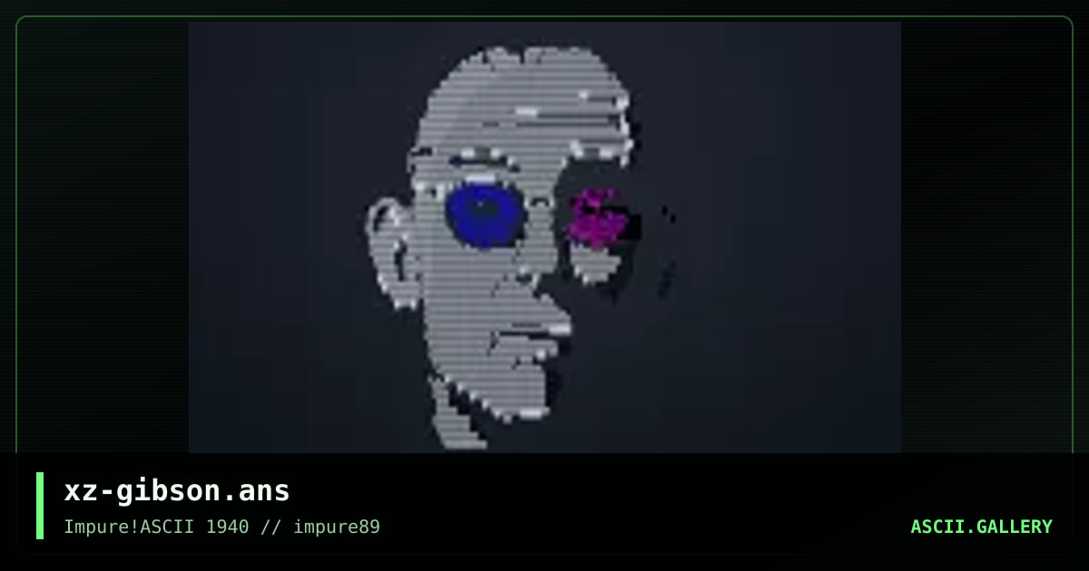 William Gibson (again), by hellbeard, 2025