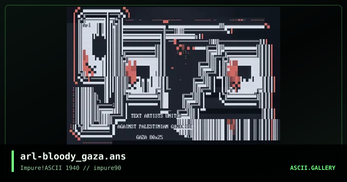 STOP THE GENOCIDE, by arlequin, 2025