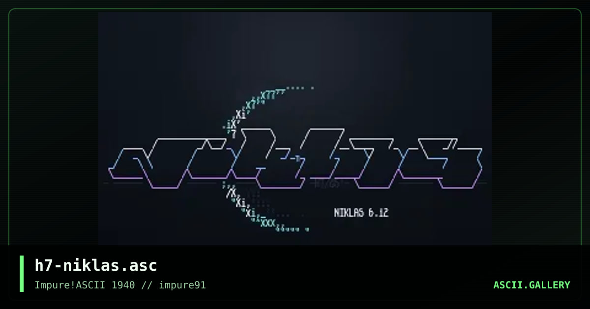 h7-niklas.asc, by h7, 2025