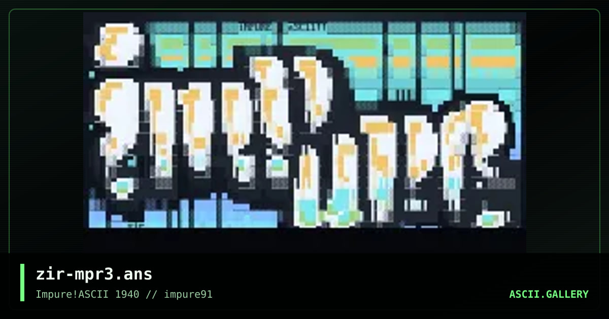 1MPUR3 4SC11!!, by zir, 2025