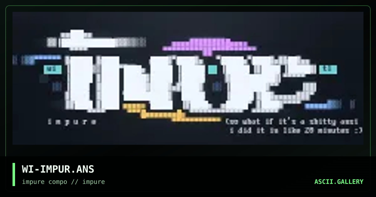 WI-IMPUR.ANS, by white insanity, 1996