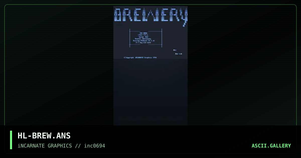HL-BREW.ANS, by hemlock, 1994