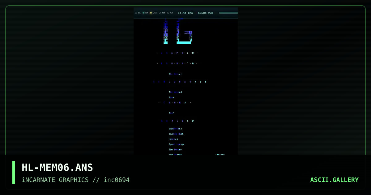 HL-MEM06.ANS, by hemlock, 1994