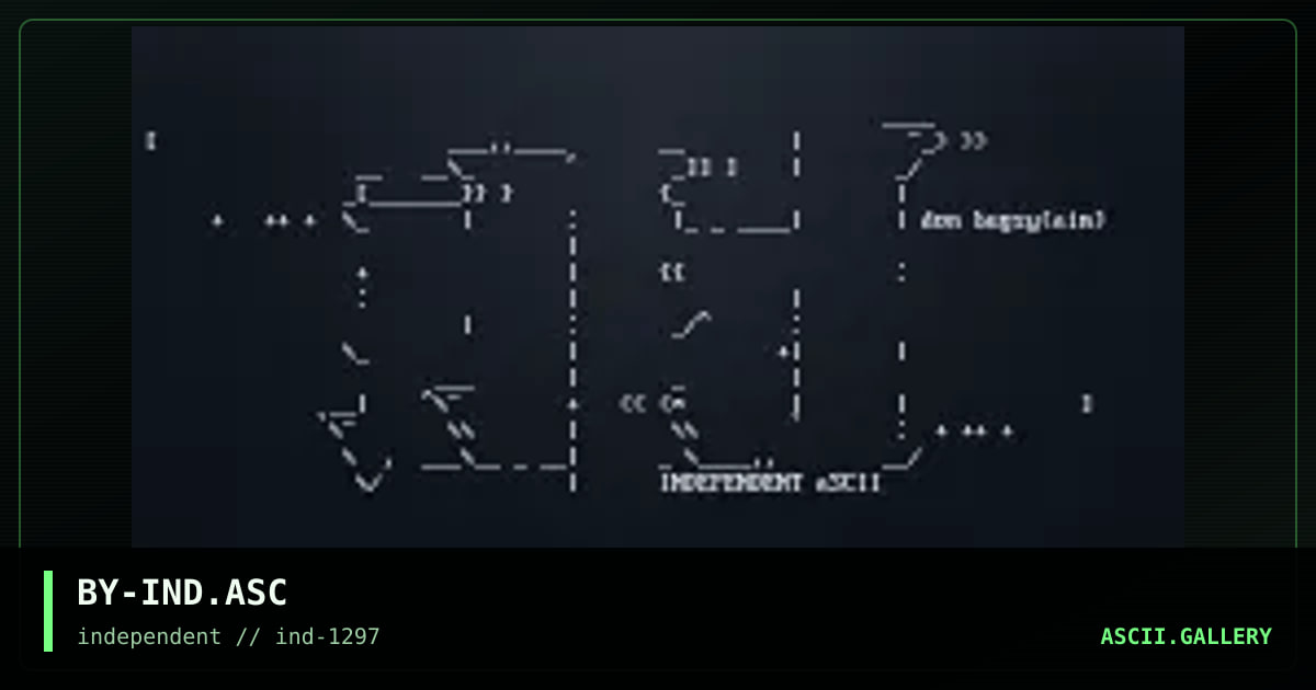 Independent ASCII, by don bugsy, 1997