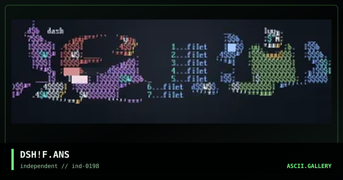 DSH!F.ANS, by dash, 1997