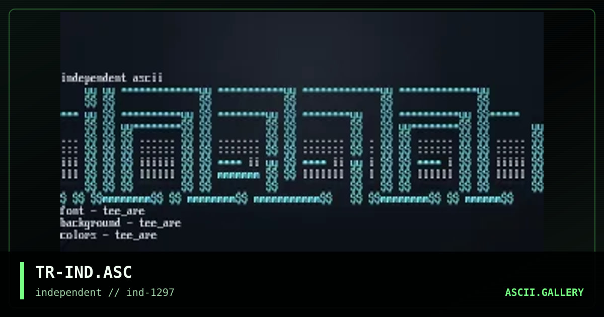 TR-IND.ASC, by tee_are, 1997