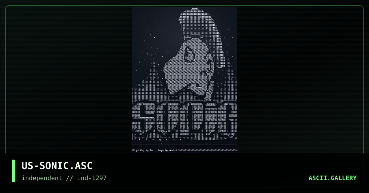 US-SONIC.ASC, by rumish, drc, 1997