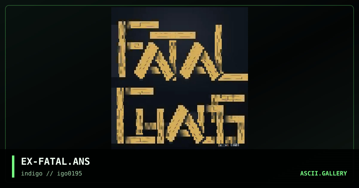 EX-FATAL.ANS, by exodus, 1995