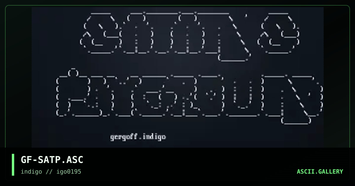 GF-SATP.ASC, by gergoff, 1995