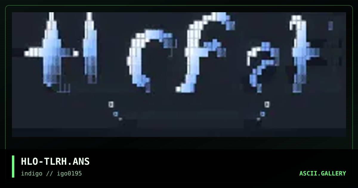 HLO-TLRH.ANS, by halo, 1995