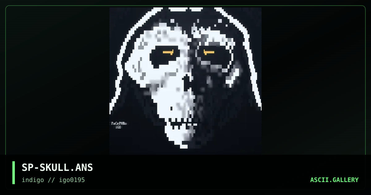 SP-SKULL.ANS, by spacephrog, 1995
