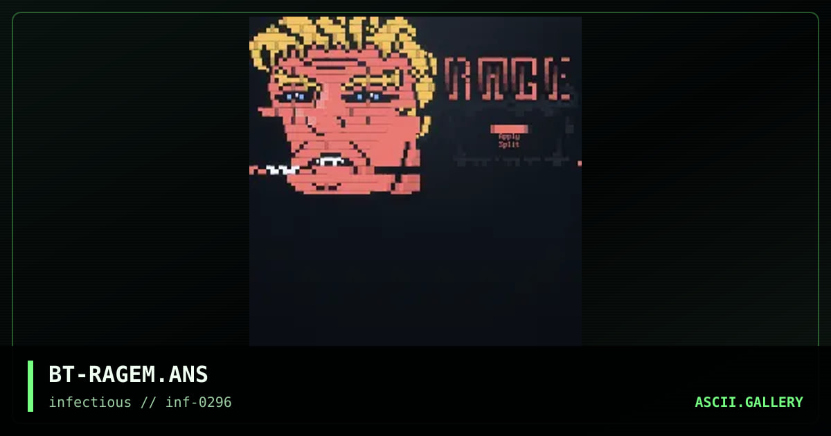Rage Matrix menu, by black tyde, 1996