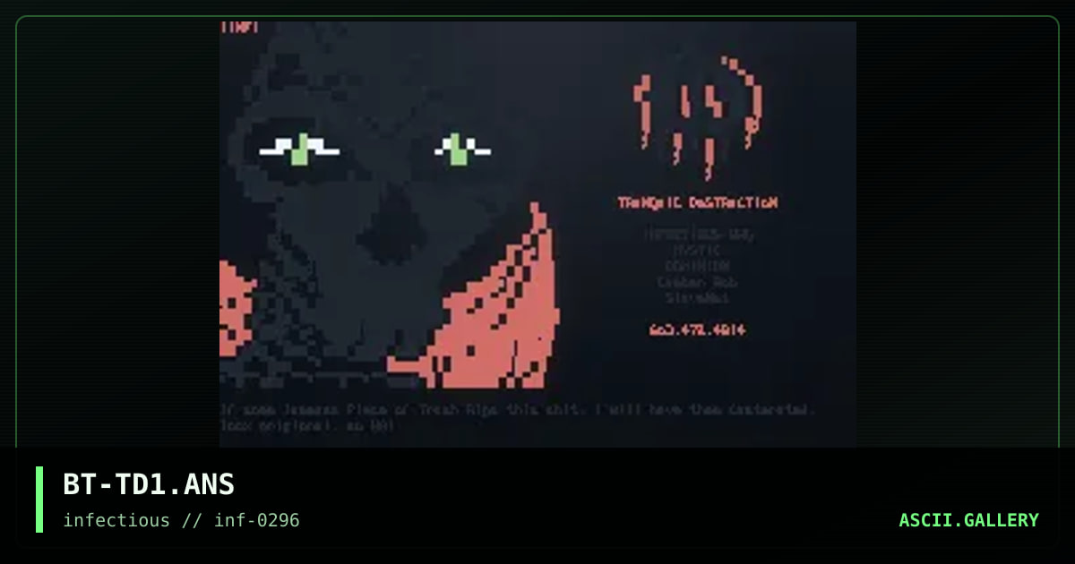 Tranquil Destruction, by black tyde, 1996