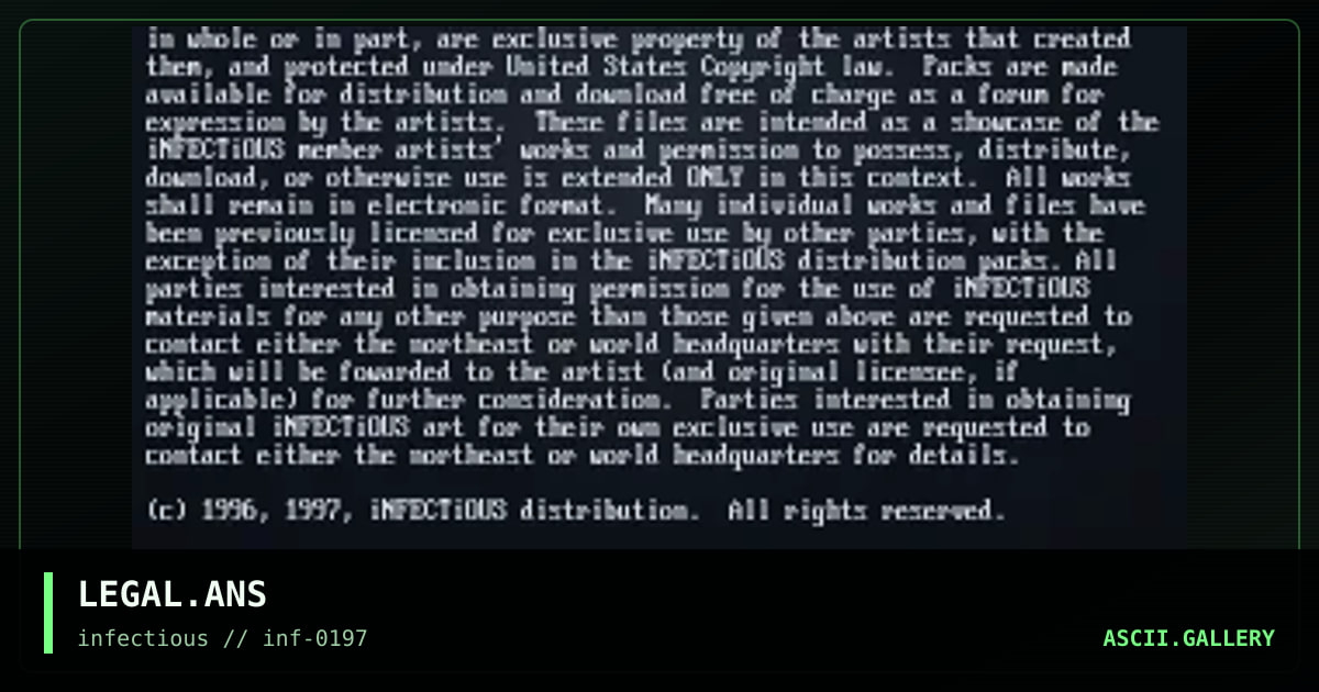 LEGAL.ANS, by infectious, 1997