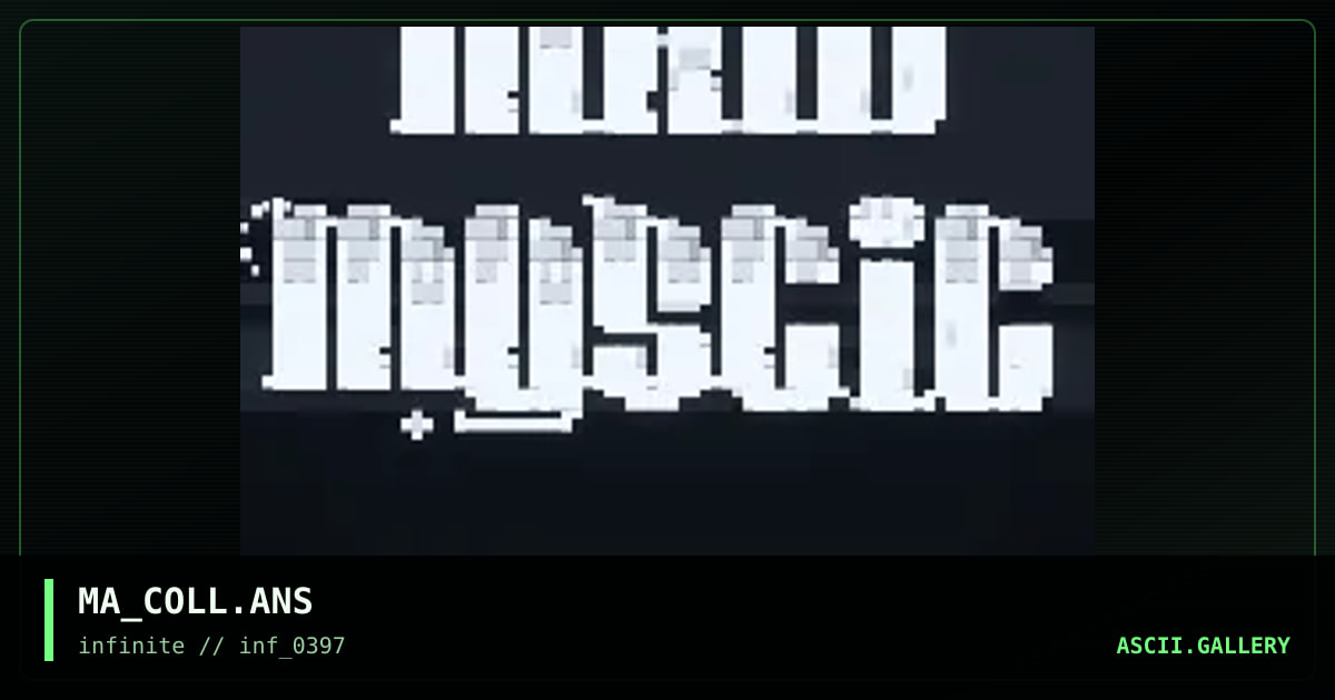 little ansi colly, by marshmallow, 1997
