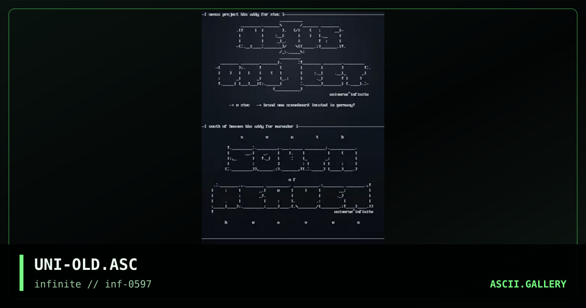 some little oldskool bbs addys, by universe, 1997