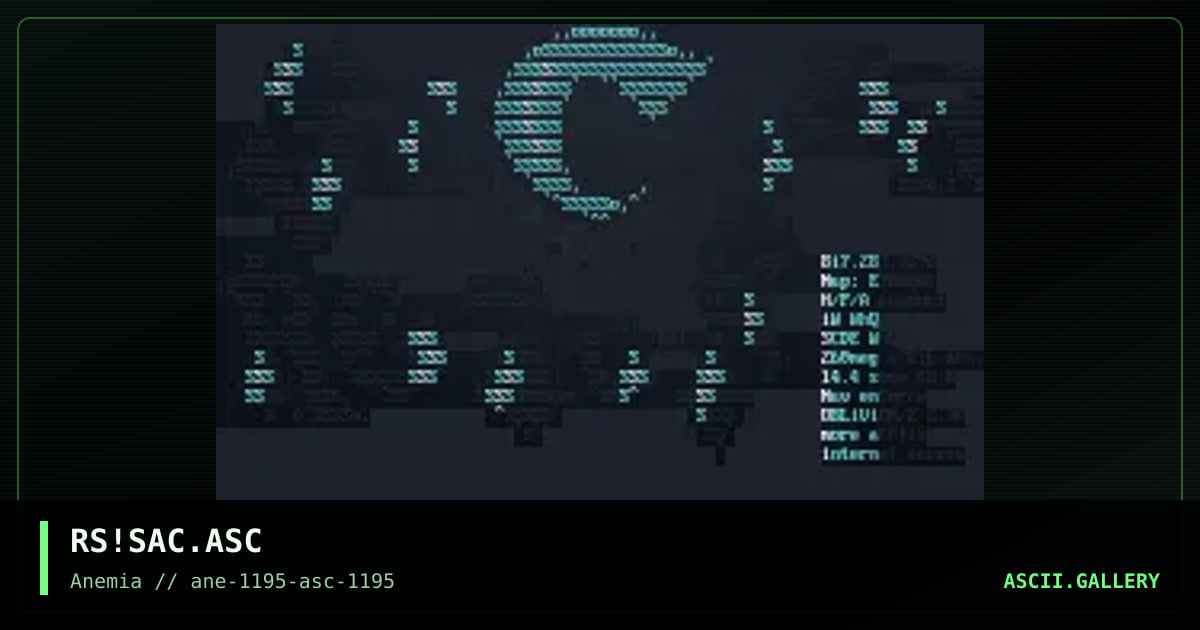 Sacred Reith ASCII #2, by ruthless, 1995