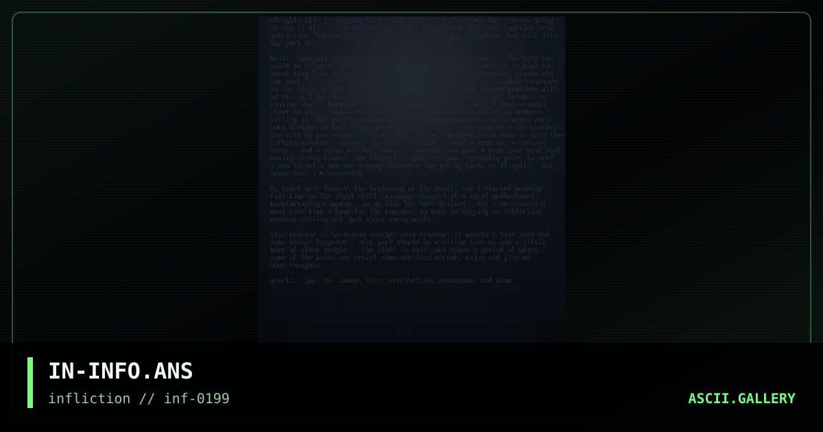IN-INFO.ANS, by untagged, 1999