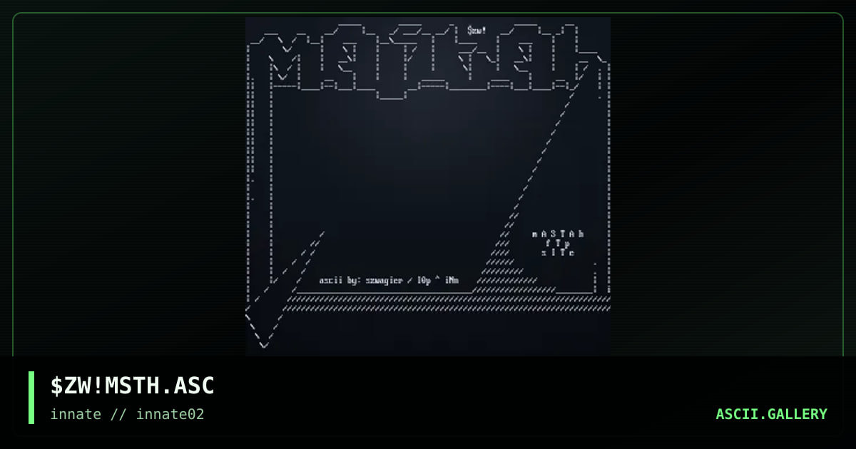 $ZW!MSTH.ASC, by szwagier, 2003