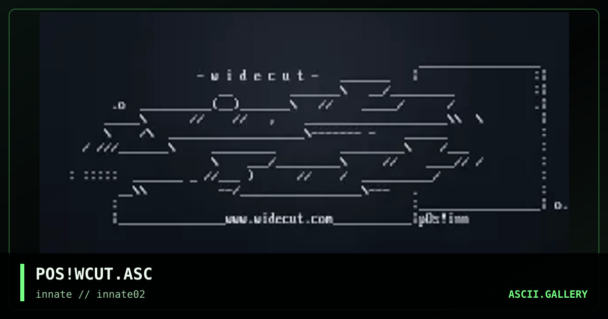 POS!WCUT.ASC, by poise, 2003
