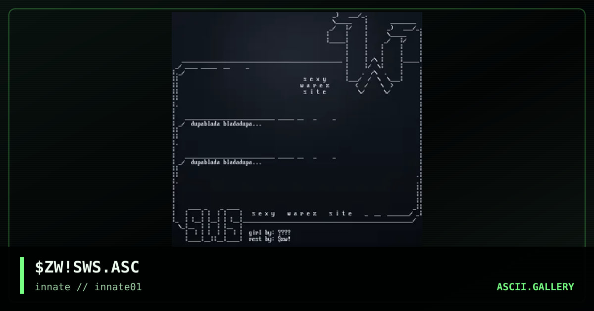 $ZW!SWS.ASC, by szwagier, 2003