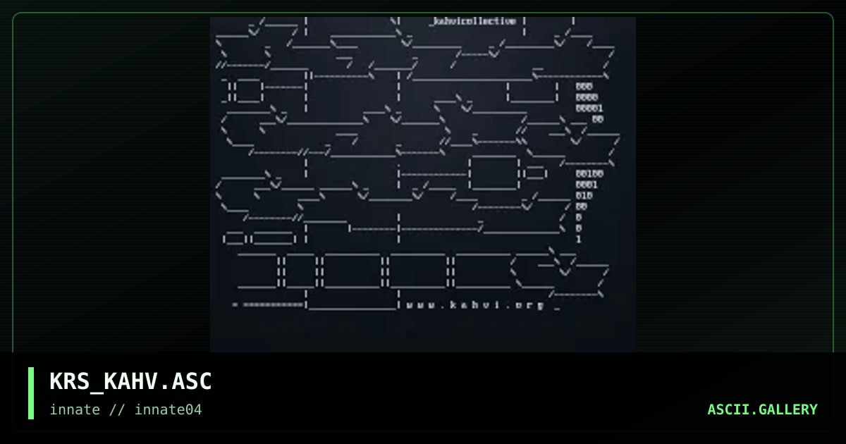 KRS_KAHV.ASC, by krs, 2003