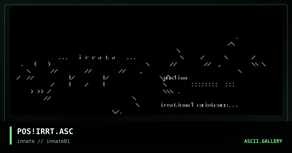 POS!IRRT.ASC, by poise, 2003