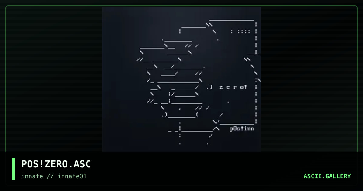 POS!ZERO.ASC, by poise, 2003