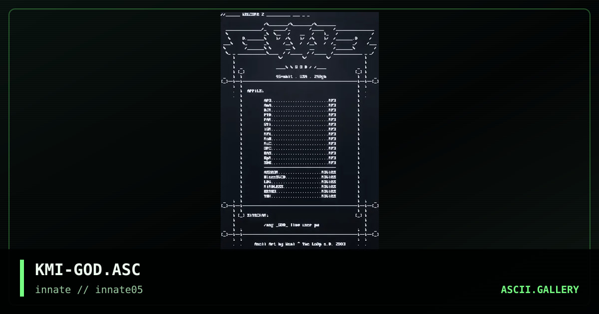 KMI-GOD.ASC, by kami, 2003