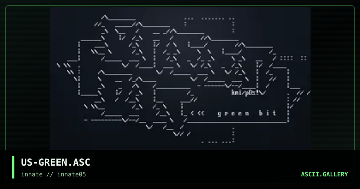 US-GREEN.ASC, by poise, kami, 2003