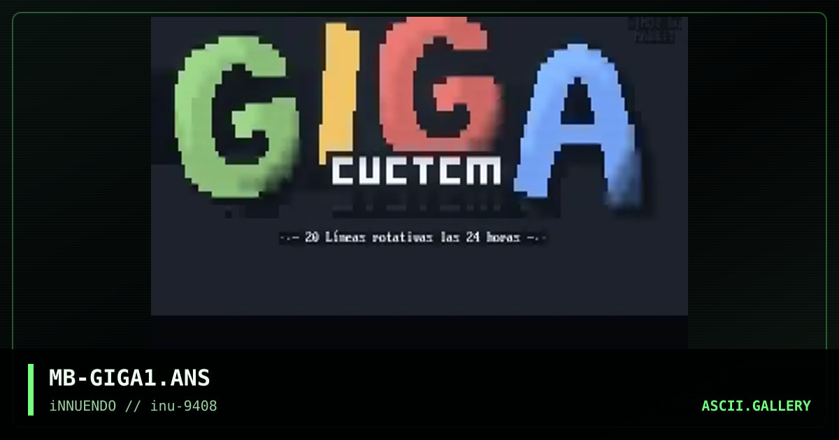 Giga System - Main Logo, by madbit, 1994