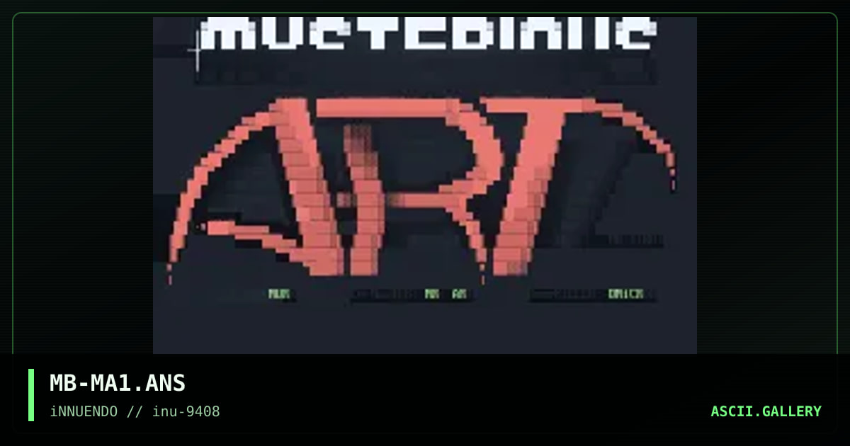 Mysterious Art, by madbit, 1994
