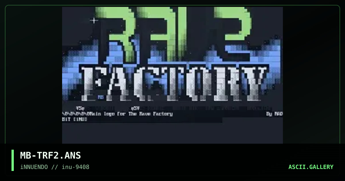 The Rave Factory #2, by madbit, 1994