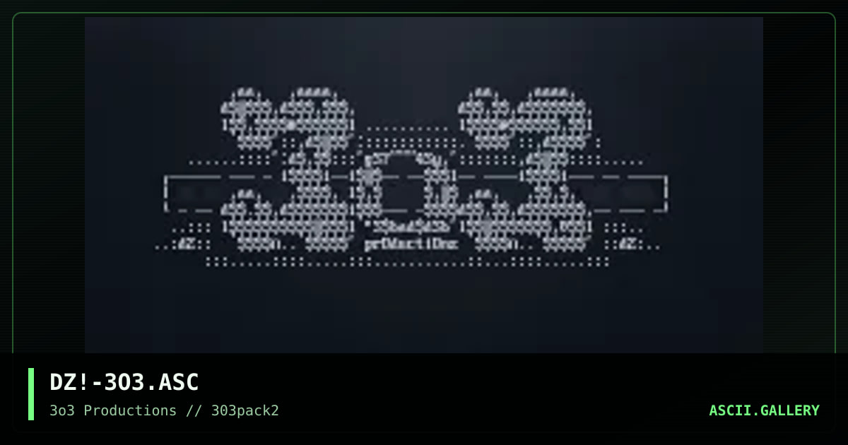 3o3 productions, by dezeit, 1997