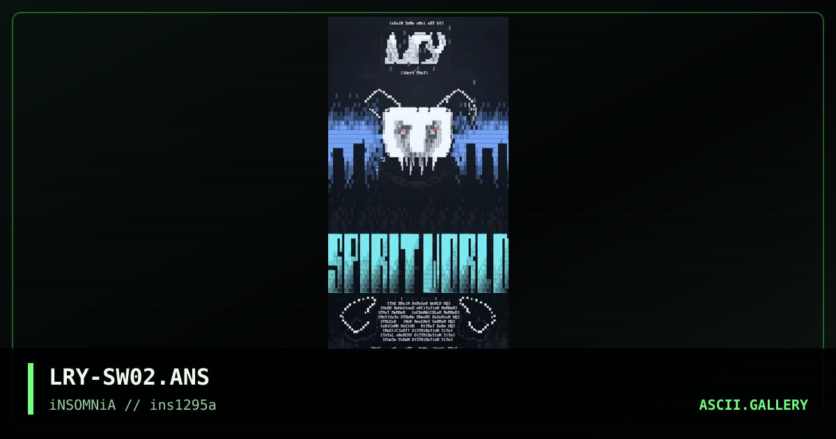 SPiRiT WoRLD 8oLiNeS, by larry, 1995