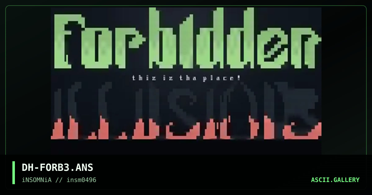 Forbidden Illusions, by darkheart, 1996