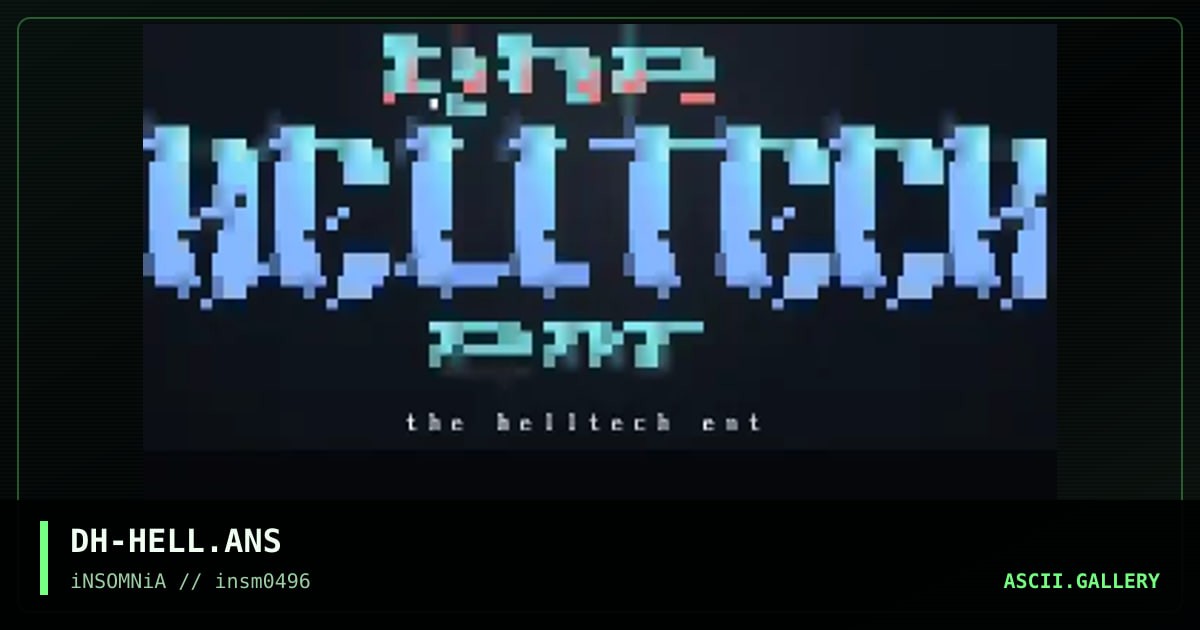 HeLLTeCH Ent!, by darkheart, 1996