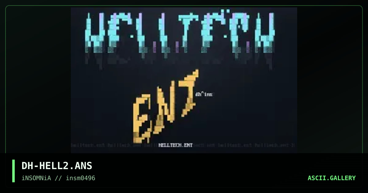 HeLLTeCH Ent, by darkheart, 1996