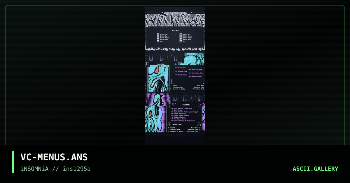 BBS Screens Cluster, by voice, 1995