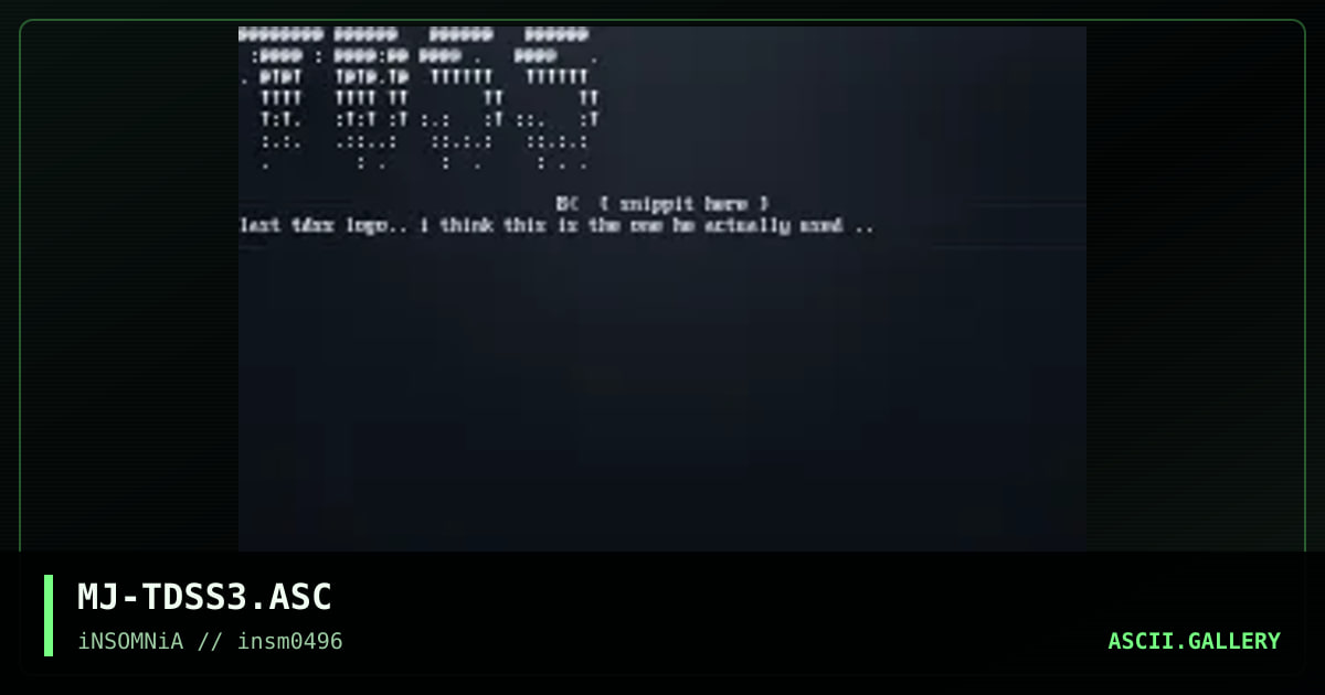 The Dark Side Script, by majick, 1996