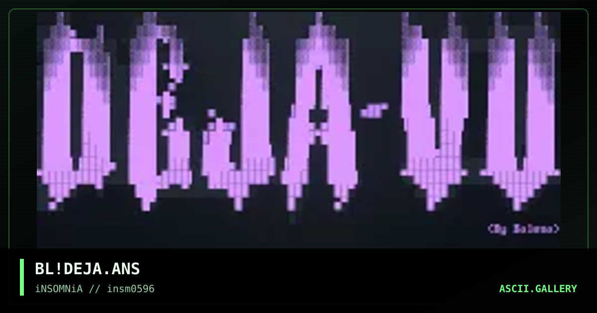 BL!DEJA.ANS, by balena, 1996