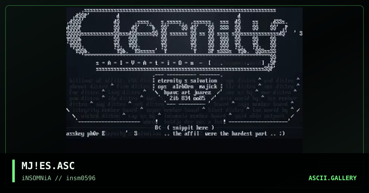 Eternity's Salvation, by majick, 1996