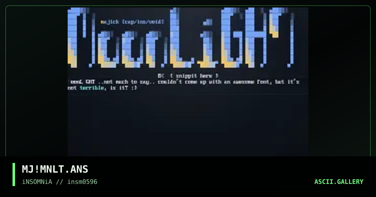 MoonLiGHT, by majick, 1996