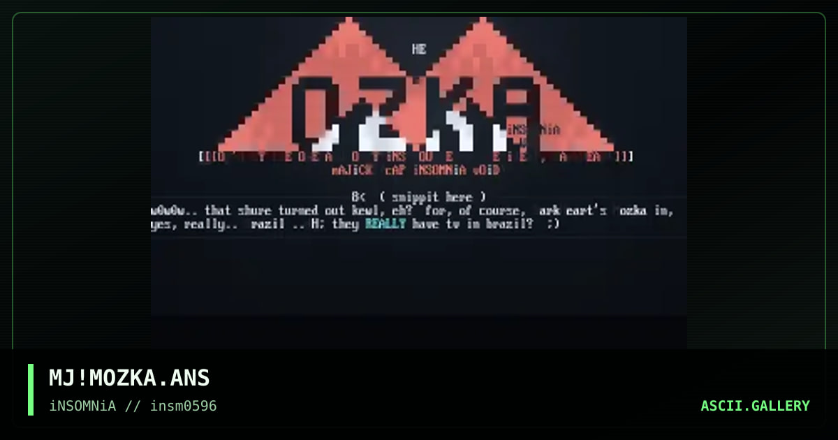 The Mozka, by majick, 1996
