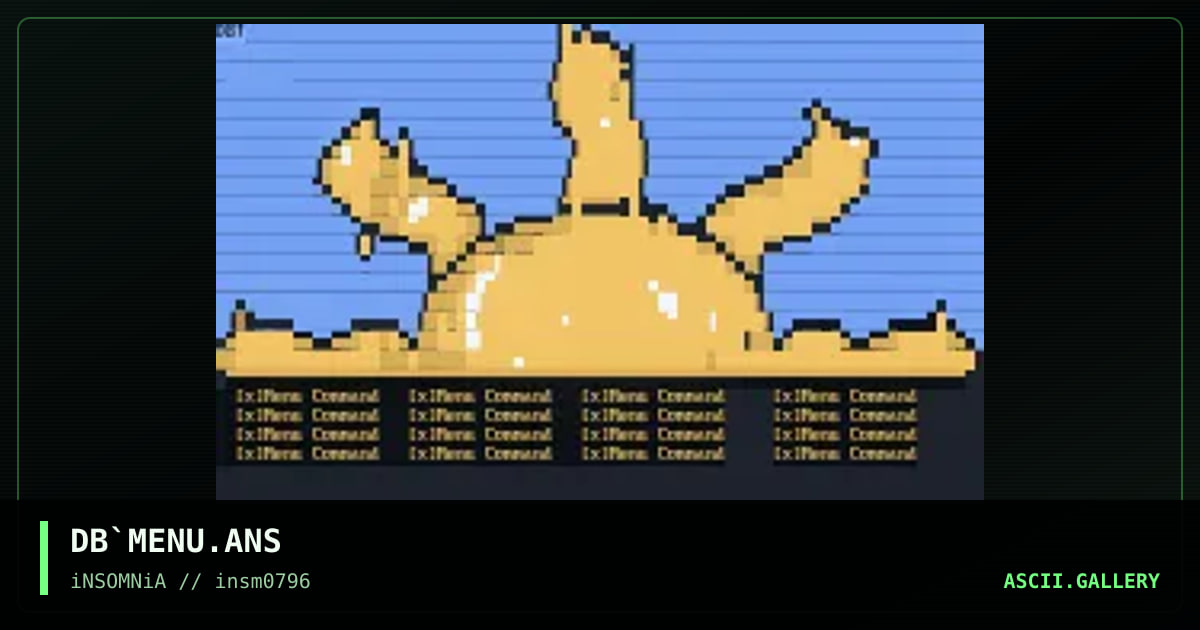 Free Menu, by drunken basterd, 1996